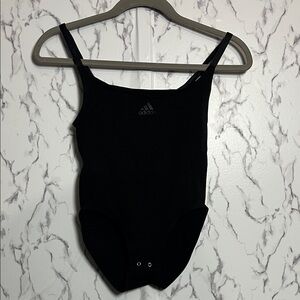 adidas Black Strappy One-Piece Bodysuit